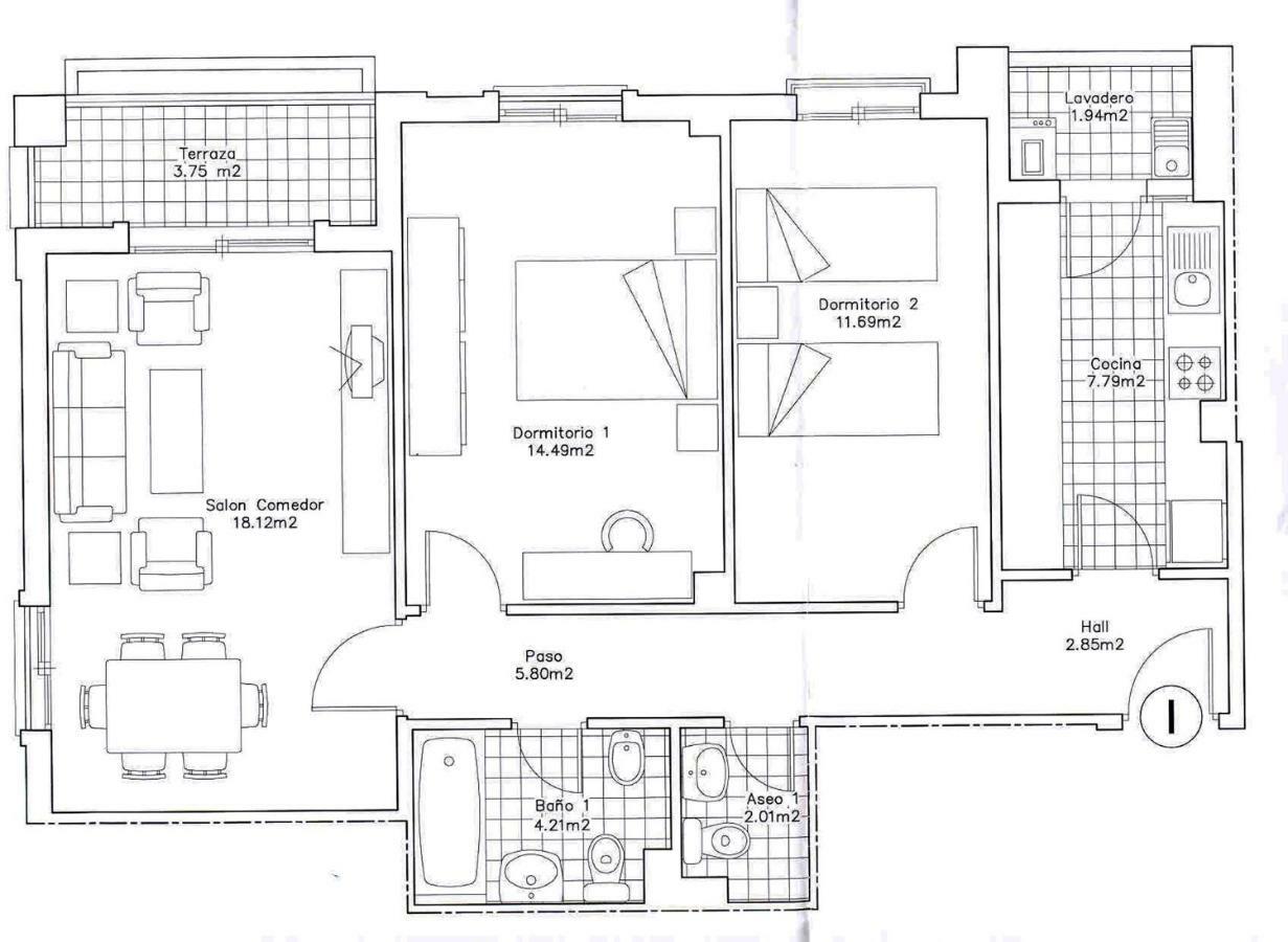 Apartamento 2 Dormitorios En La Mejor Zona De Roquetas Рокетас-де-Мар Екстер'єр фото